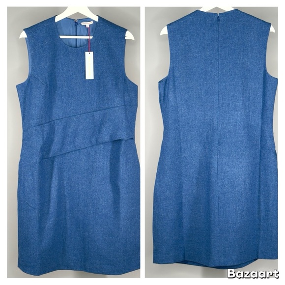 NWT FRANCES VALENTINE CALLISTA WOOL-BLEND DRESS Sz L - Picture 14 of 15